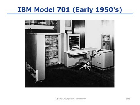 PPT - IBM Model 701 (Early 1950's) PowerPoint Presentation, free download - ID:2664512