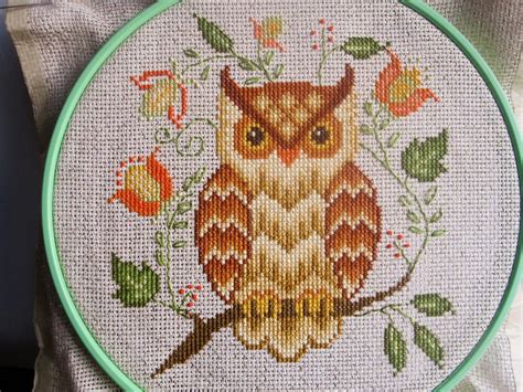 Calico's Whimsy: Two Owl Cross Stitch projects | Owl cross stitch, Cross stitch tree, Cross ...