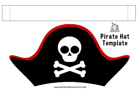 Pirate Hat Printable Template Free Printable Papercraft, 47% OFF