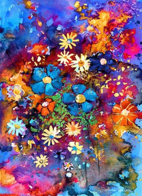 40 Beautiful Paintings Of Flowers - Bored Art