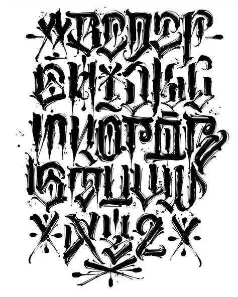 Tattoo Fonts Alphabet Graffiti , Tattoo Fonts Alphabet | Lettering styles alphabet, Tattoo fonts ...