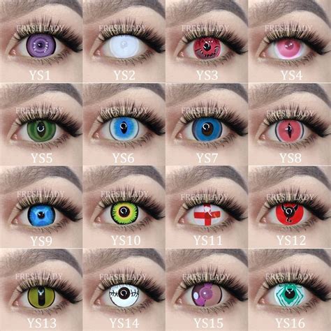 Anime Cosplay crazy rick colored contact lenses contacts