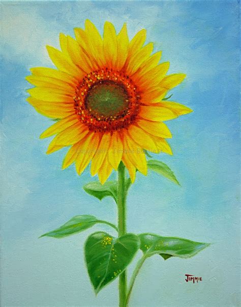 Sunflower Oil Painting at PaintingValley.com | Explore collection of Sunflower Oil Painting