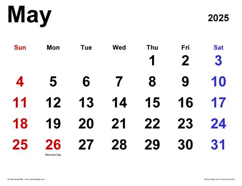 May 2025 Calendar With Holidays - Diana Filippa