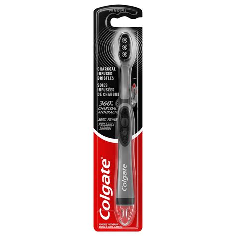 Colgate 360 Charcoal Sonic Power Toothbrush - Soft - Shop Toothbrushes at H-E-B