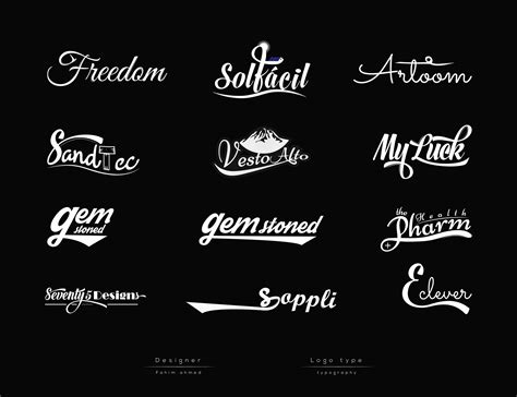 Text-based Logos design :: Behance