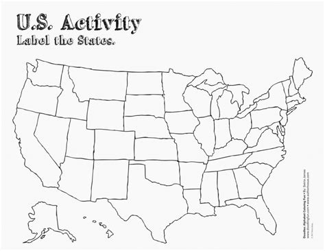 Blank Us Map Quiz Printable - Printable US Maps