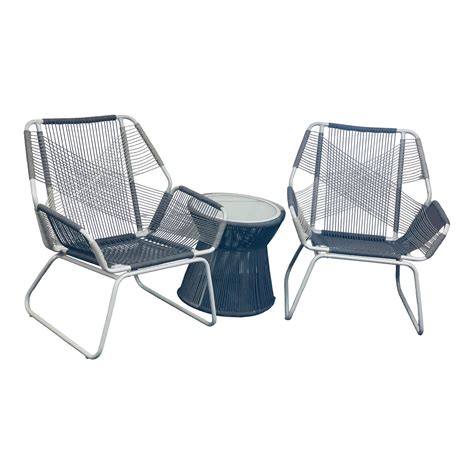 Late 20th Century Mid-Century Modern Style Patio Set | Chairish