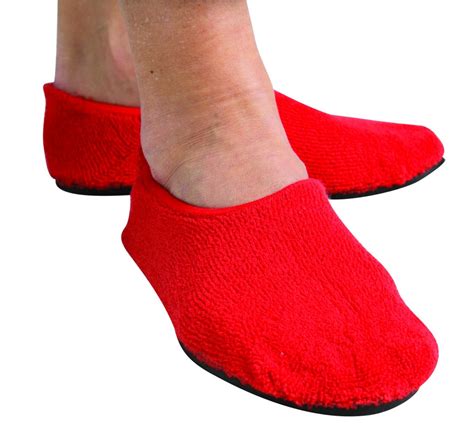 PSC Fall Management Non-Slip Slippers in Red or Black - Bowers Medical Supply