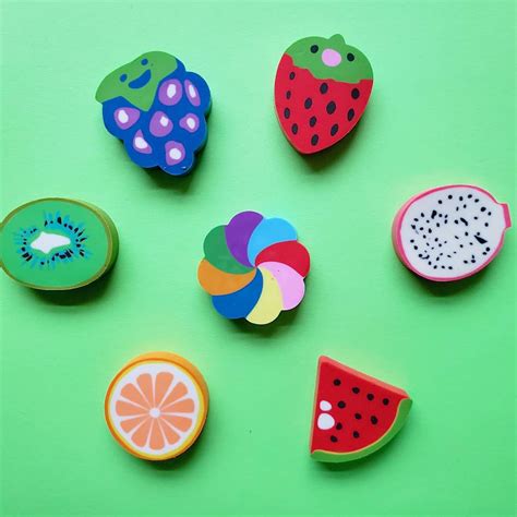 Fruit Scented Erasers in Case | EverythingSmells