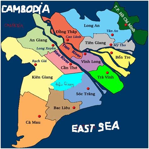 Xin chao!: MEKONG DELTA MAP AND GEOGRAPHY