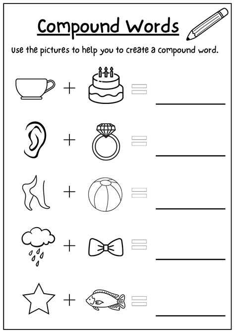 Compound Words Worksheets - Worksheets Library