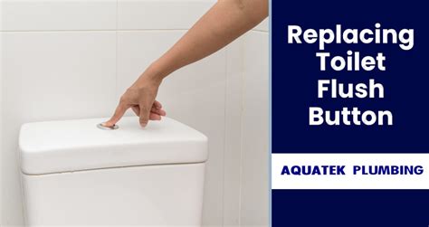 10 Easy Steps to Fix / Replace a Toilet Flush Button | Aquatek