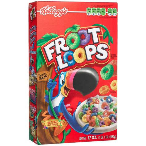 Kellogg's Fruit Loops Cereal 17 oz | gifts | Pinterest | Fruit loops cereal, Food and Snacks