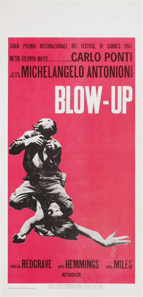 Blow-Up Original R1970s Italian Locandina Movie Poster - Posteritati Movie Poster Gallery