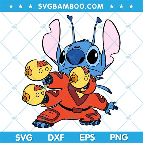 Funny Stitch With Laser Guns SVG, Gun Lilo And Stitch SVG