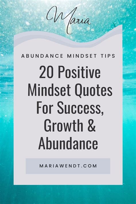 20 Positive Mindset Quotes For Success, Growth & Abundance For Successful Female Entrepreneurs ...