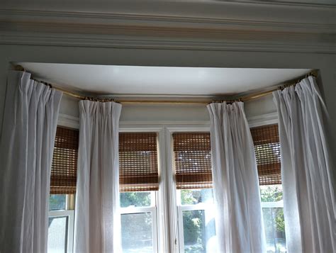 Double Curtain Rod For Bay Window | Home Design Ideas