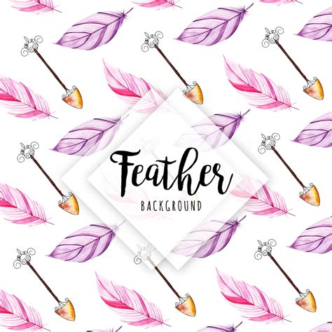 Premium Vector | Watercolor feathers backgrounds