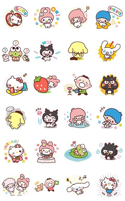 330 LINE stickers ideas | line sticker, stickers, kawaii stickers