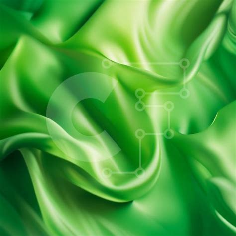 Elegant and Flowing Green Silk Fabric stock photo | Creative Fabrica