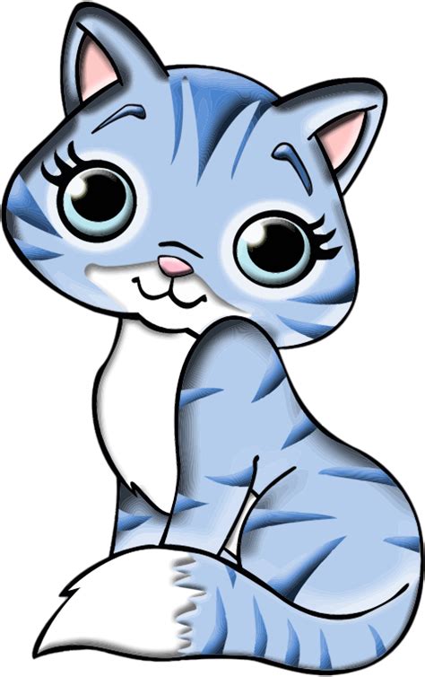 Free Cute Blue Cat Clip Art | Clipart Panda - Free Clipart Images