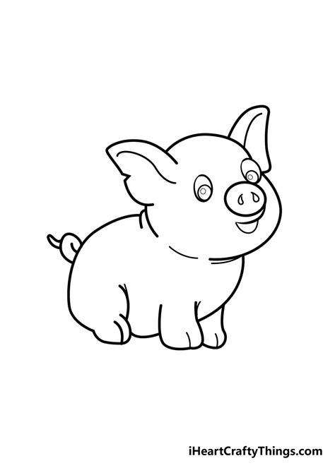 How to Draw a Pig Step by Step Easy How to Draw Easy Hores - Bauer Whours