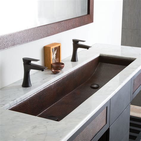 Native Trails Trough 48" Rectangle Copper Bathroom Sink, Antique Coppe – The Sink Boutique