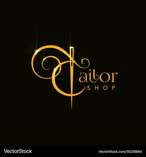 Tailor shop logo Royalty Free Vector Image - VectorStock