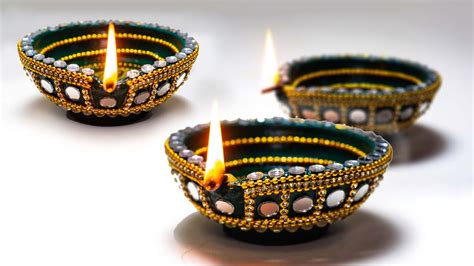 Diwali Special | How to decorate traditional Diya At home | Diwali Decoration | Art with ...