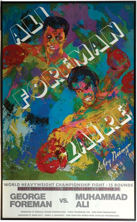 Ali vs. Foreman Boxing Poster by Neiman (25"x39")