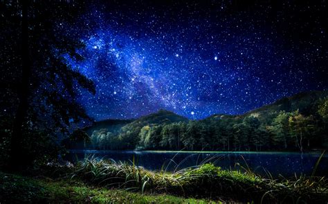 Nature Wallpaper Night Sky - Lodge State