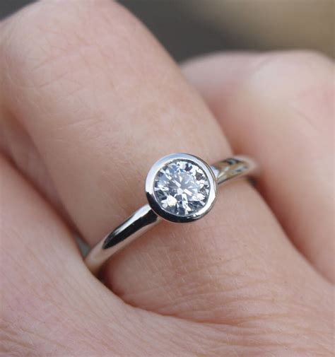 Platinum Half Carat Diamond Ring By Karen Johnson | notonthehighstreet.com