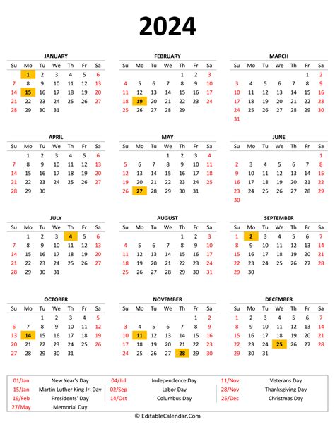 2024 February Calendar Printable With Holidays 2021 - August 2024 Calendar With Holidays