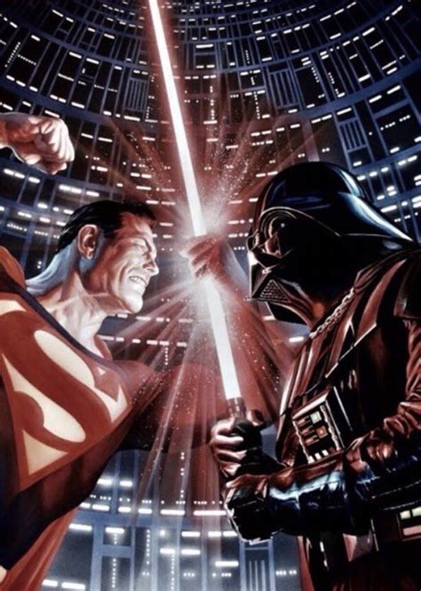 Superman vs Darth Vader by Alex Ross | Alex ross, Superman art, Superman