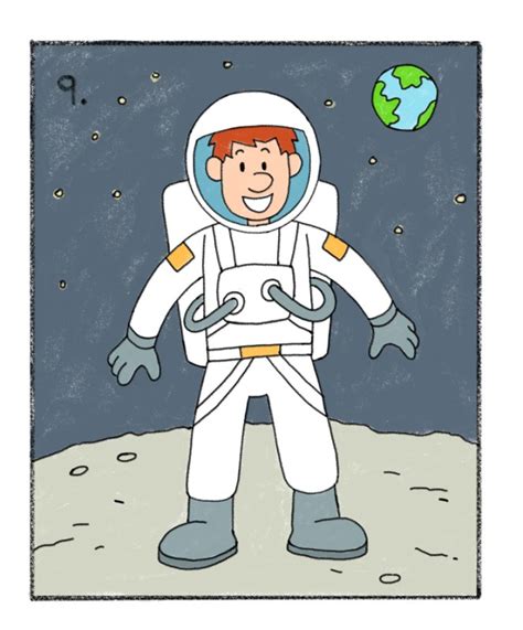 How to Draw an Astronaut - Easy Drawing Tutorials for Kids