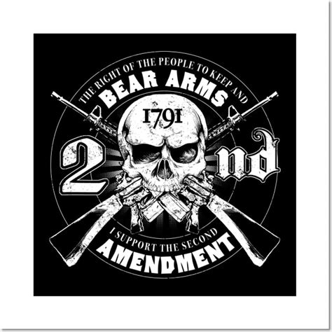 2nd Amendment Skull Logo Patch - Second Amendment Rights - Posters and Art Prints | TeePublic