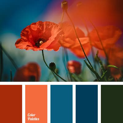 Blue Red Orange Color Palette - pic-insider