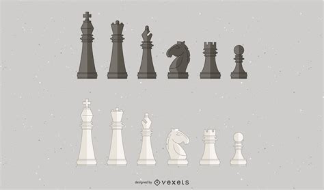 Chess Pieces Illustration Design Vector Download