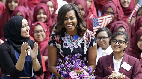 Michelle Obama Visits London School, Endorses 'Let Girls Learn' Campaign