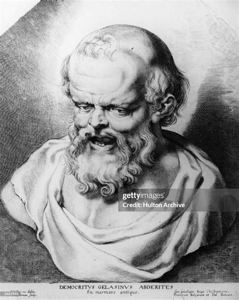 A bust of Democritus , Greek philosopher, known as the laughing... News Photo - Getty Images