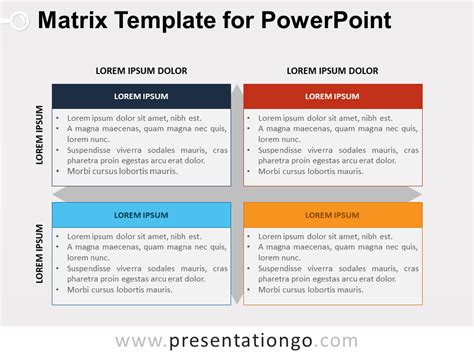 Powerpoint Matrix Template