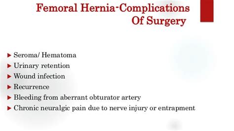 Femoral hernia - Groin swellings