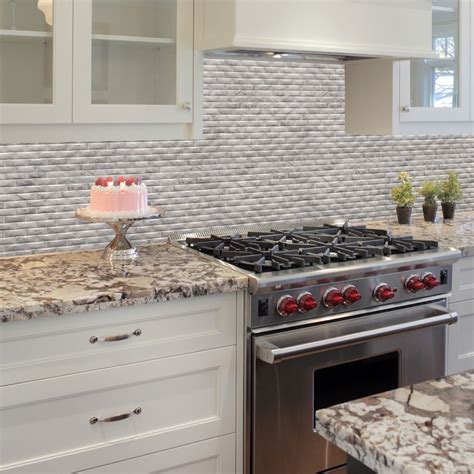 Carrara White 1x2 3D Polished Marble Mosaic Tile - Backsplash Tile USA