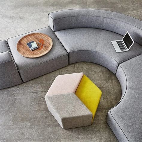 small curved sectional sofa component that can stand alone modular super modern armless couch ...