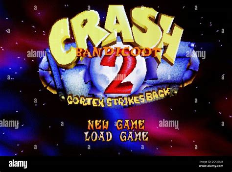 Crash Bandicoot 2 Cortex Strikes Back - Sony Playstation 1 PS1 PSX - Editorial use only Stock ...