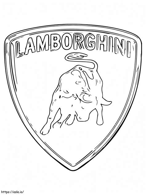 Lamborghini Logo Coloring Pages