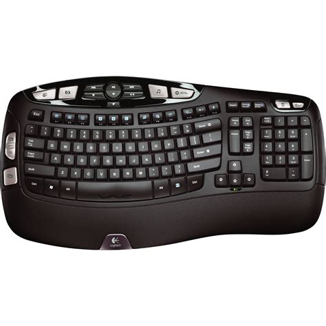 Logitech K350 Wave Wireless Keyboard 920-001996 B&H Photo Video