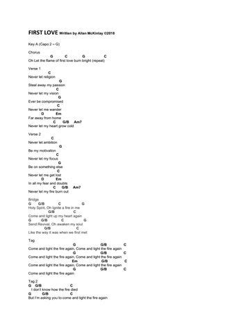 First Love Chord Chart by allanmckinlay - Issuu