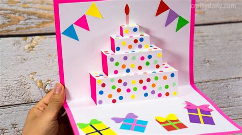 How To Make Pop Up Birthday Cards For Kids - Pop up card (floating heart) - how to make a mini ...